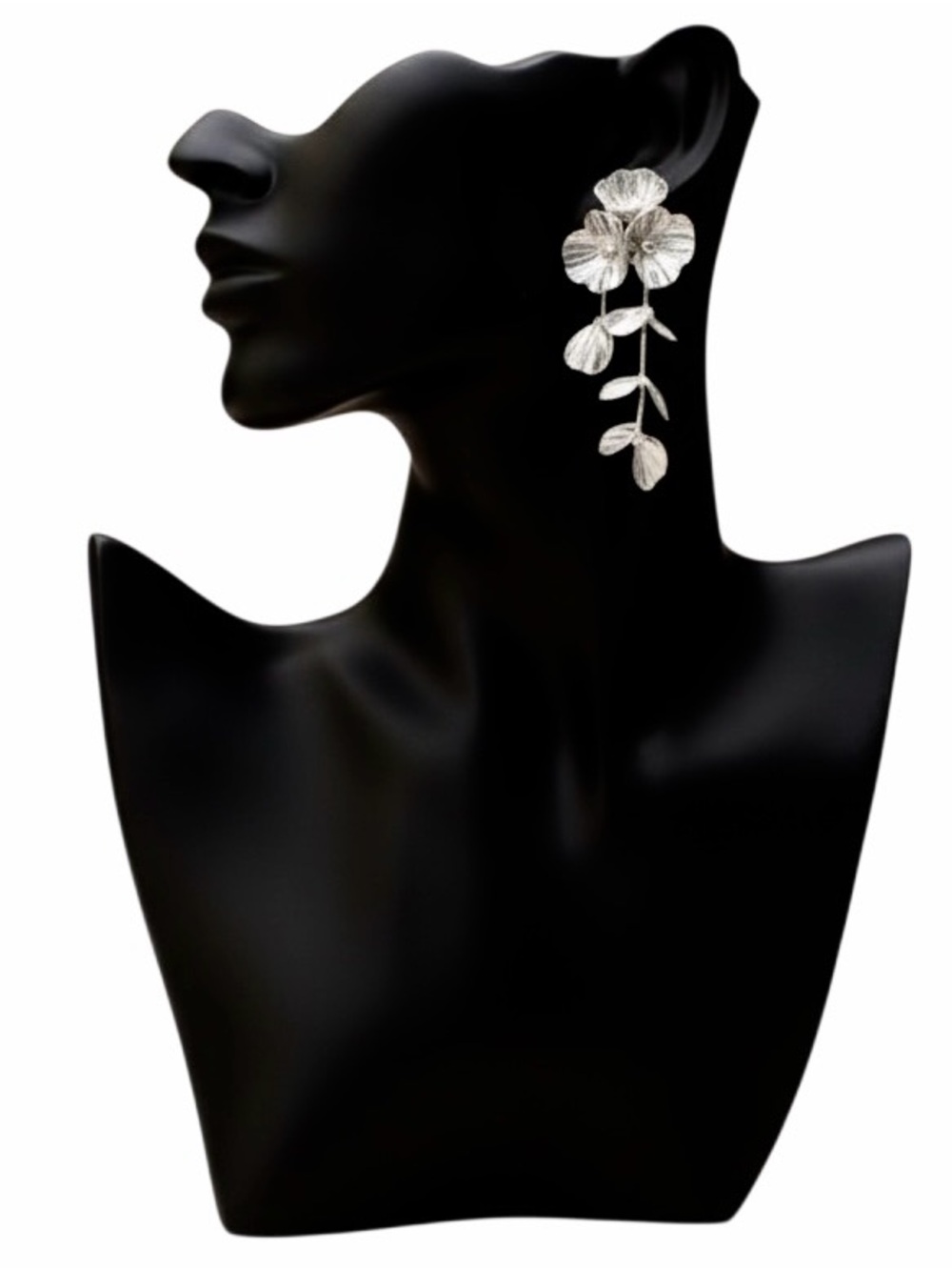 Flower Petal Statement Earrings